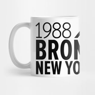 Bronx NY Birth Year Collection - Represent Your Roots 1988 in Style Mug